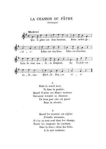 La chanson du pâtre